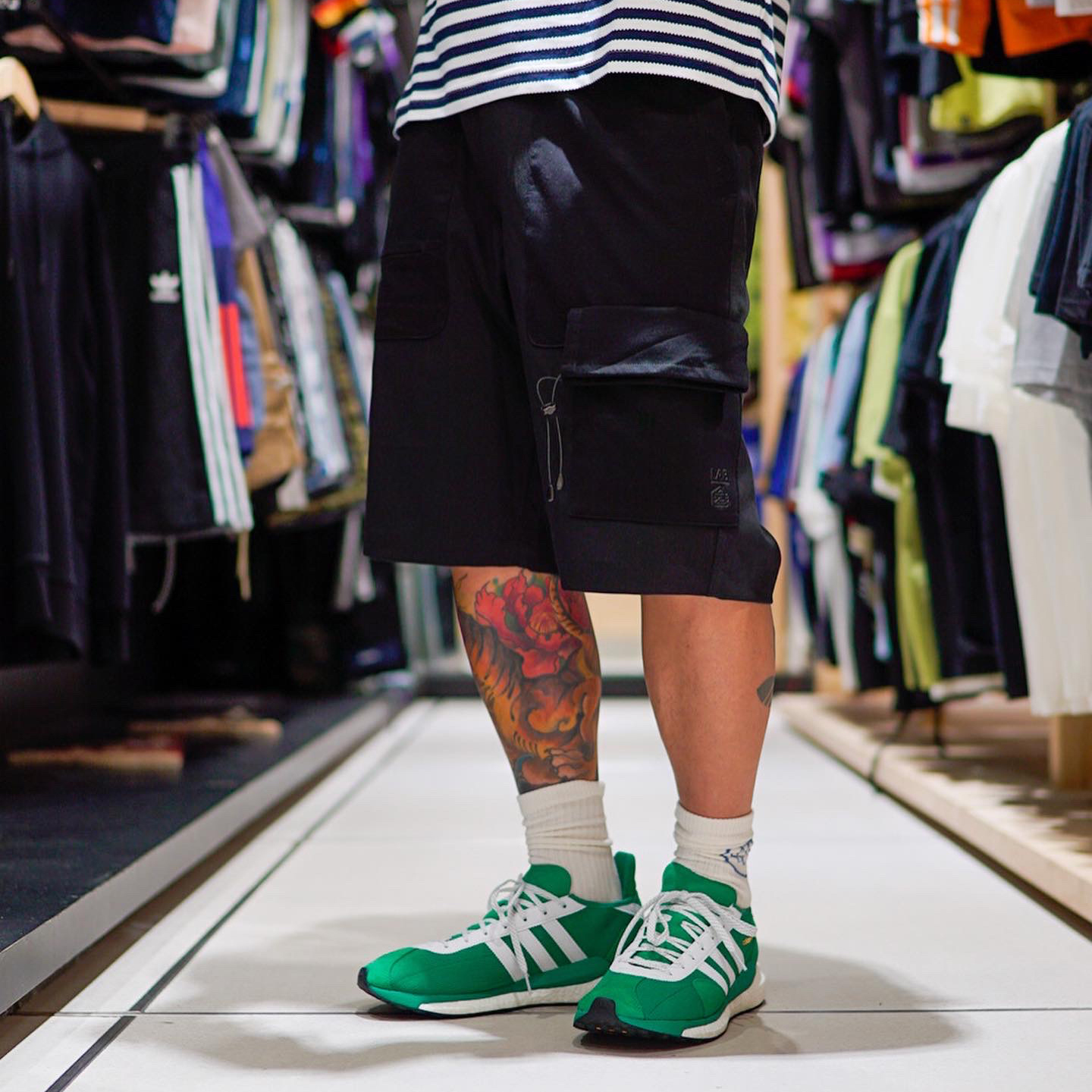 【 LAB.003 原創設計 黑魂機能口袋短褲】