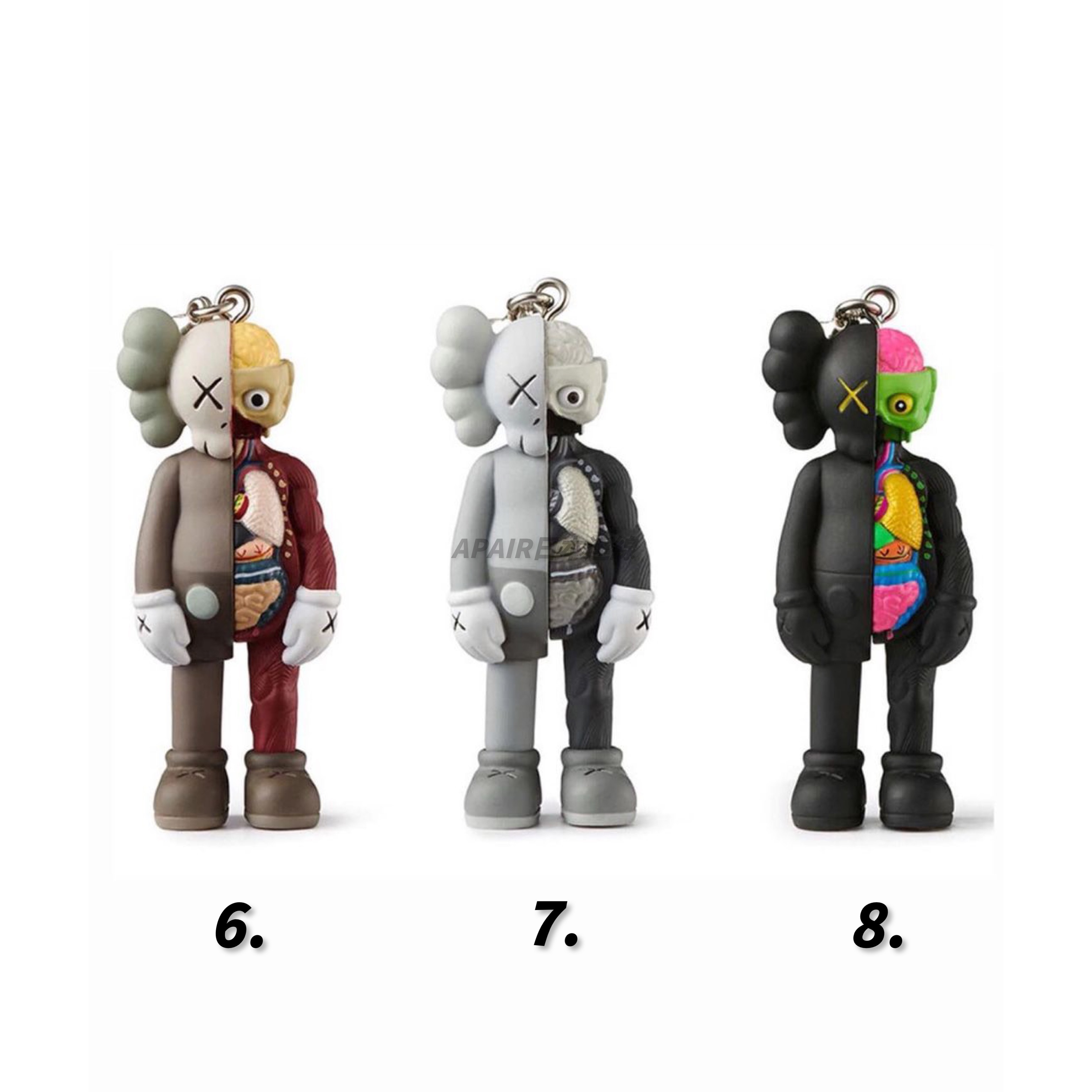 現貨）KAWS TOKYO FIRST FLAYED COMPANION KEYCHAIN 半解剖米其林