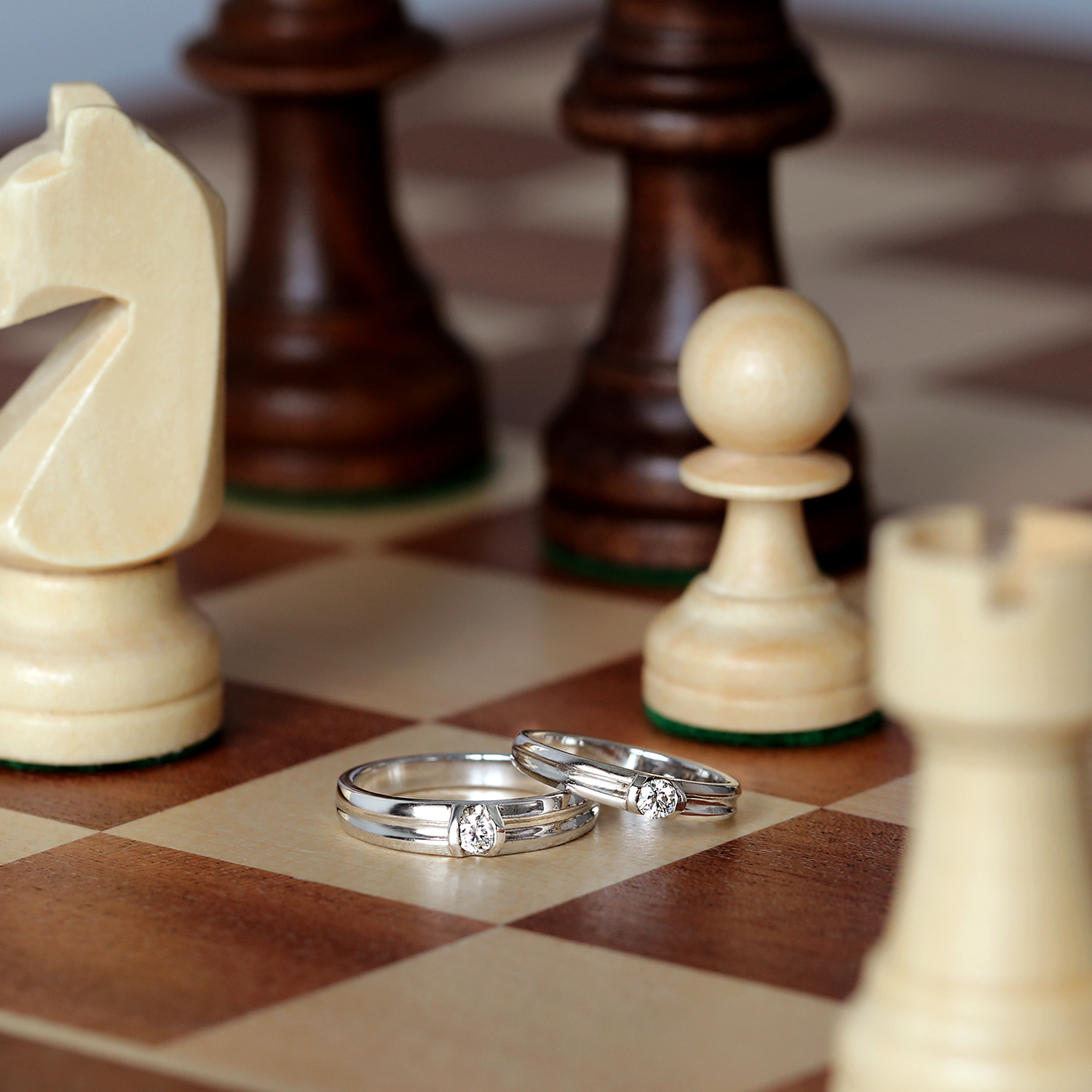 永恆甜蜜 — 鑽石對戒