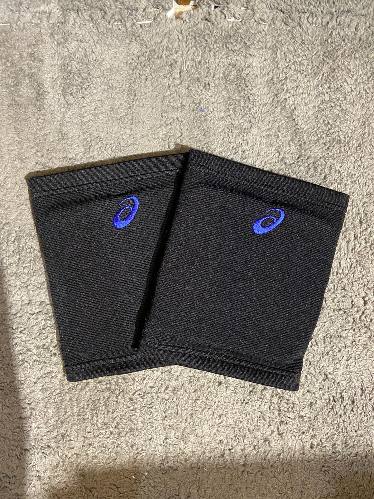 Asics 排球護膝（一對裝）- 藍色