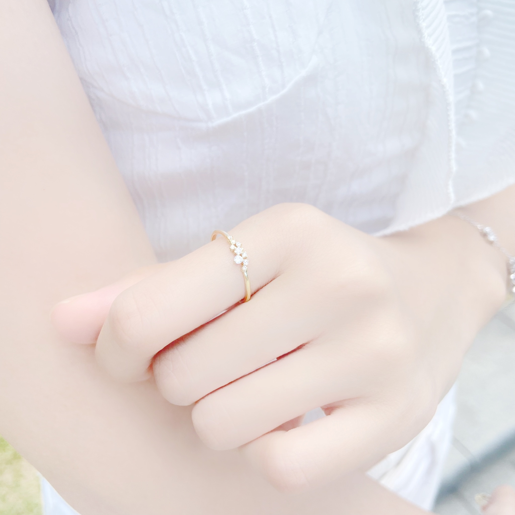 | 14k金 | 星星璀璨鋯石戒指 | RI0017