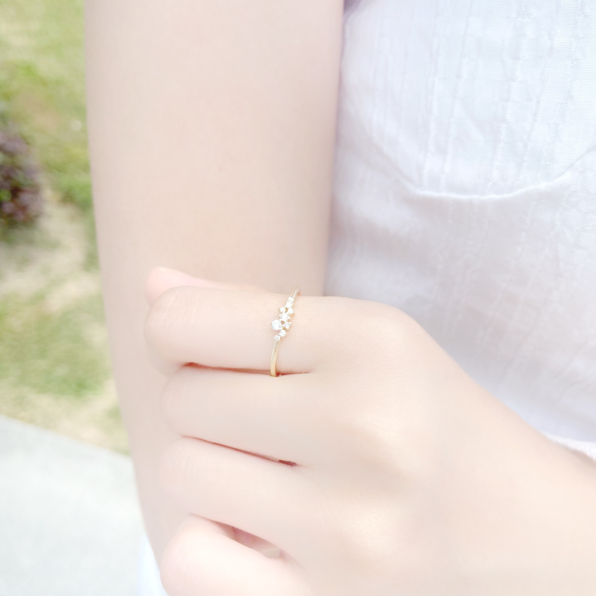 | 14k金 | 星星璀璨鋯石戒指 | RI0017