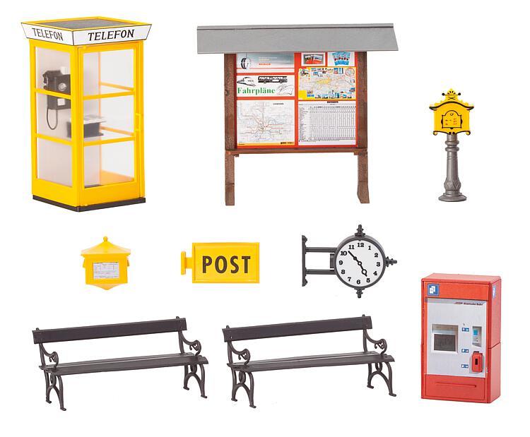 Faller 331745 G規 Train Station Accessory 車站周邊