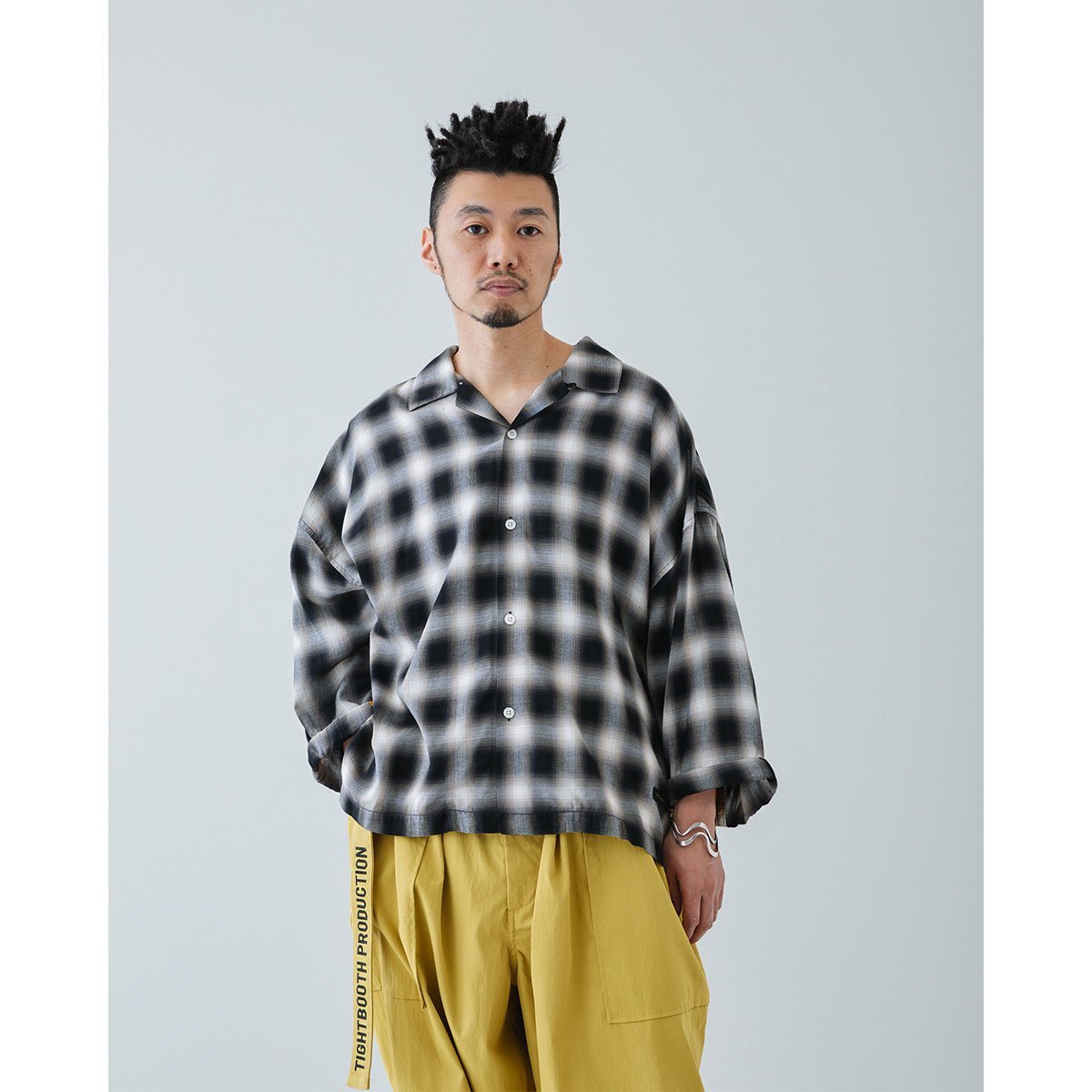 L TIGHTBOOTH 21ss OMBRE ROLL UP SHIRT