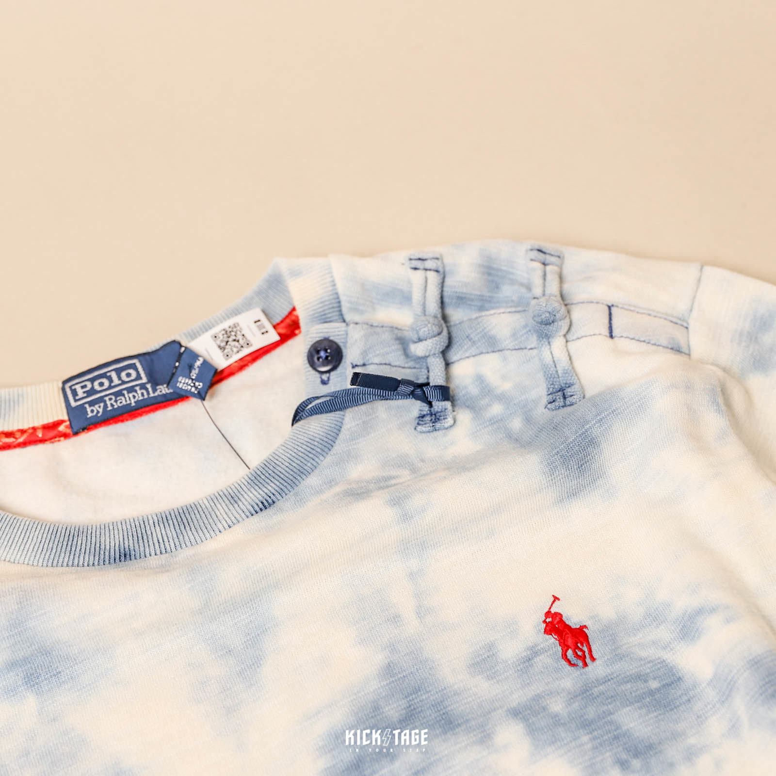 CLOT x Polo by Ralph Lauren Indigo Sweatshirt 米白藍紮染圓領衫