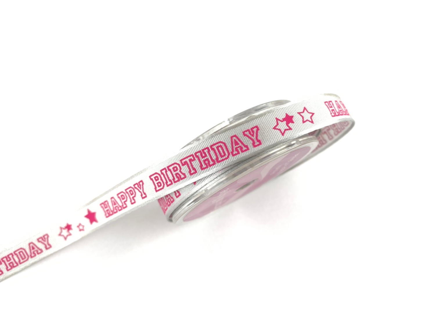 滿天星星Happy Birthday/緞邊平織/10mm