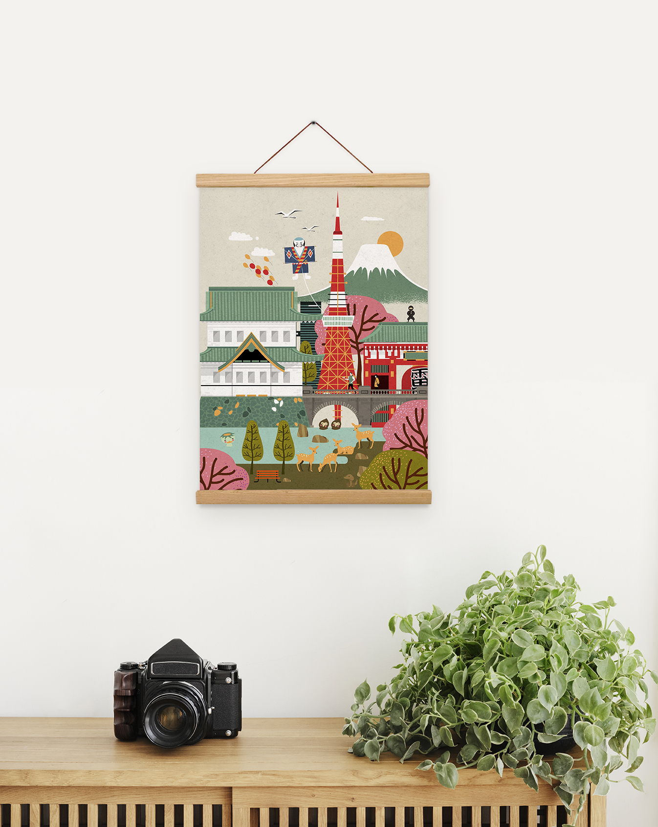 掛畫|富士山的日常