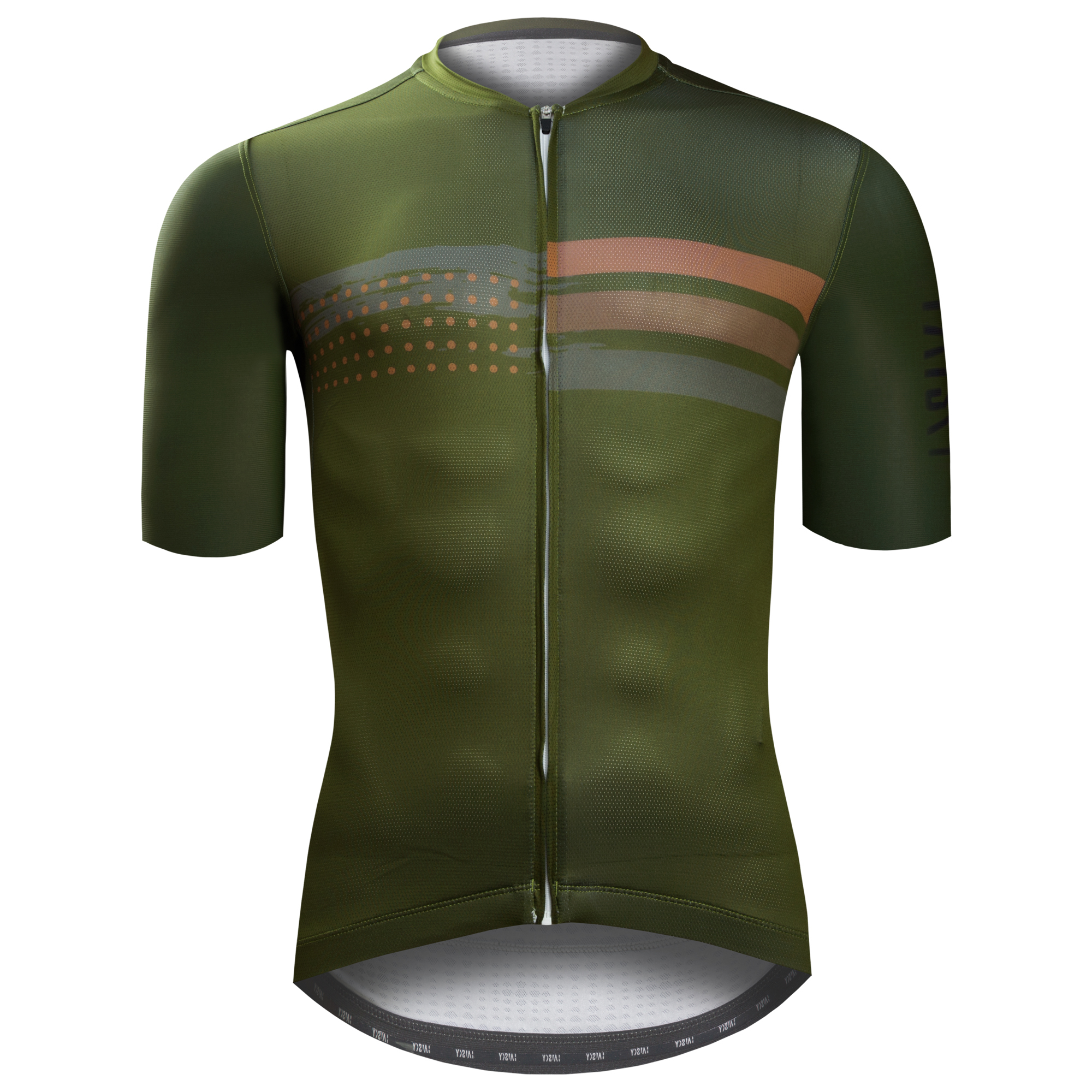 男款空力短車衣 迷彩 螢光綠