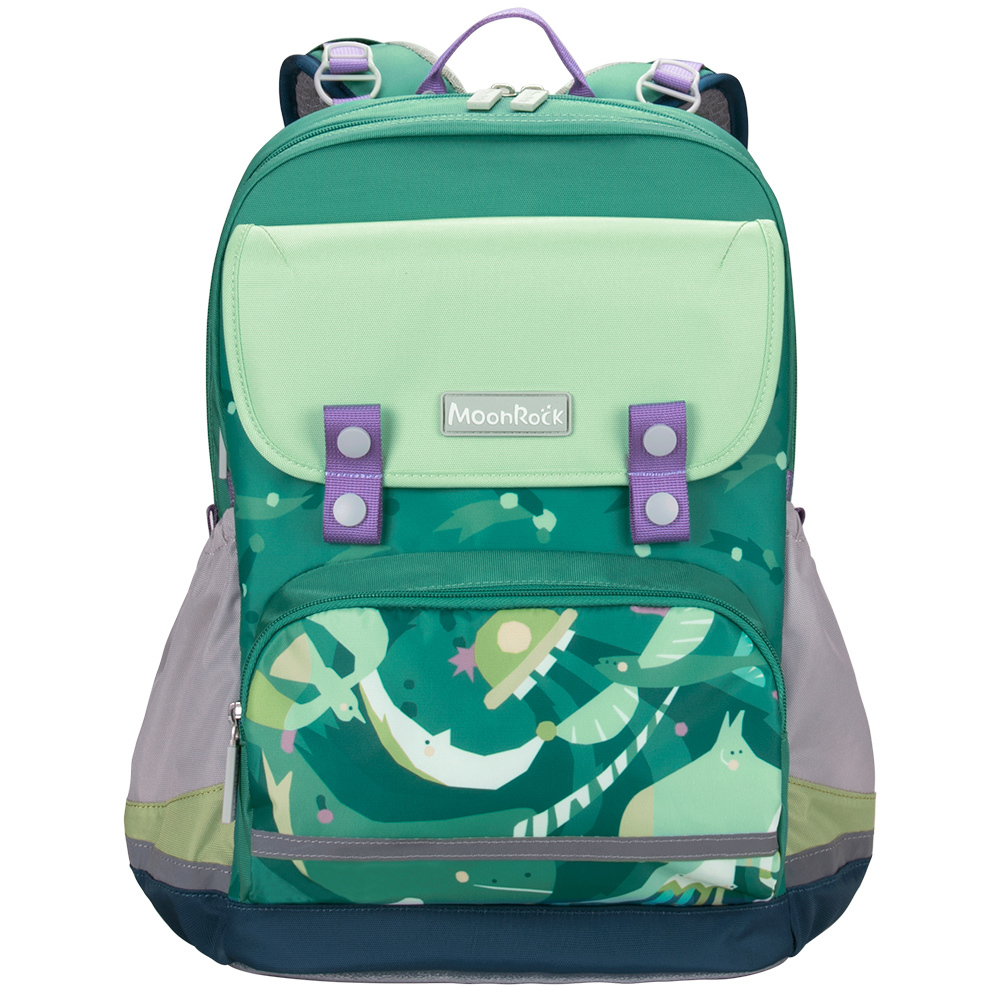 [MoonRock] SP200P 太空漫遊-綠色成長型護脊書包