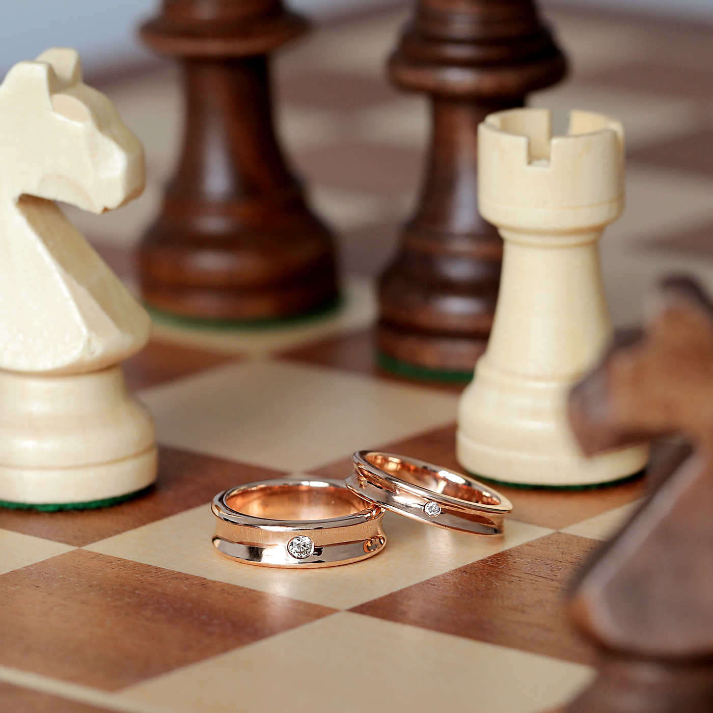 永恆守護 — 鑽石對戒