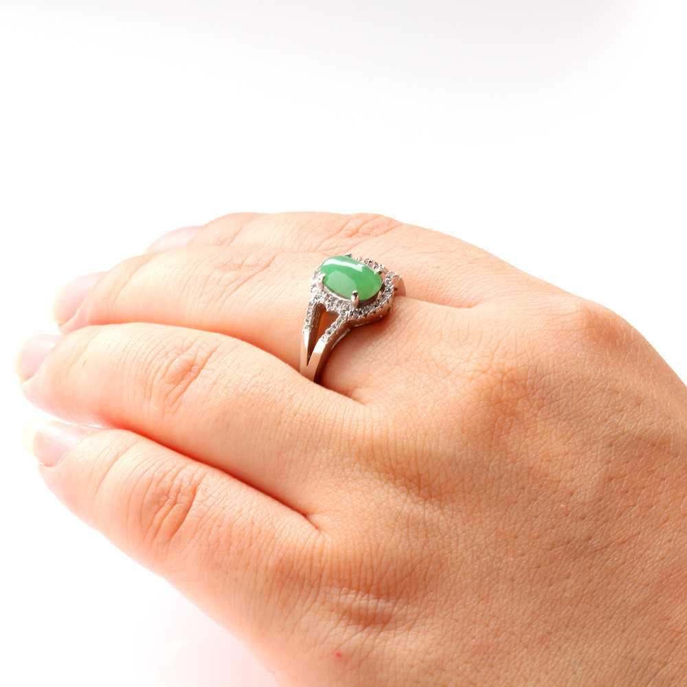 【雅紅珠寶】天然綠翡翠戒指-#11-雍容華貴-R0099