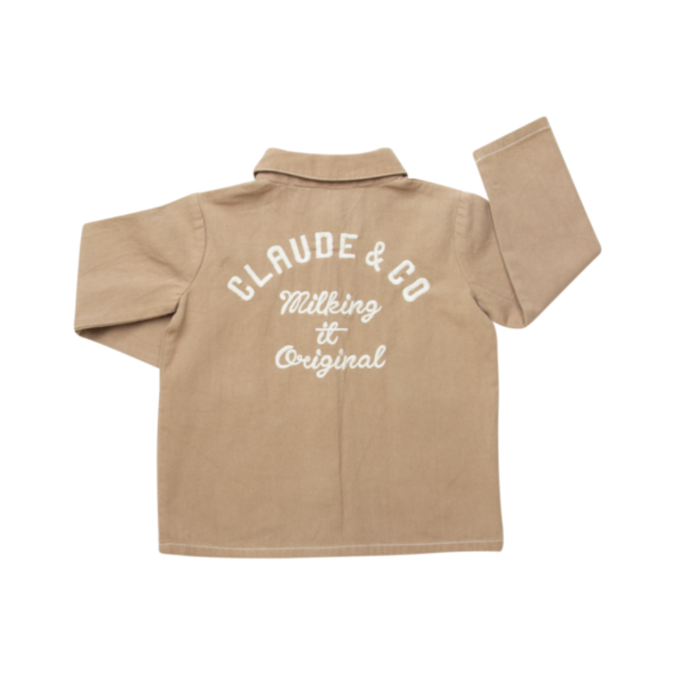 CLAUDE AND CO - Embroidery Worker Jacket（Chocolate）