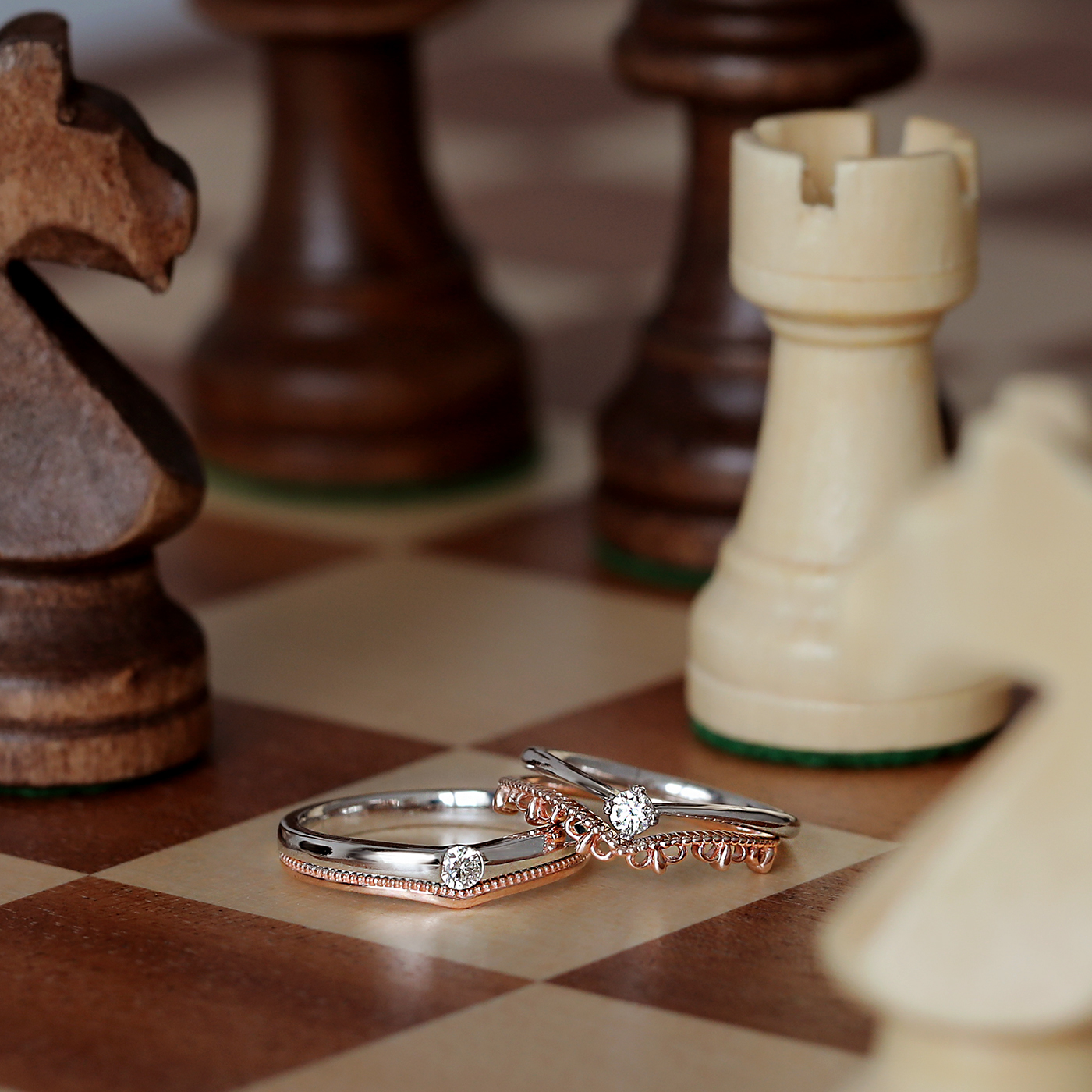 愛的抉擇 — 鑽石對戒