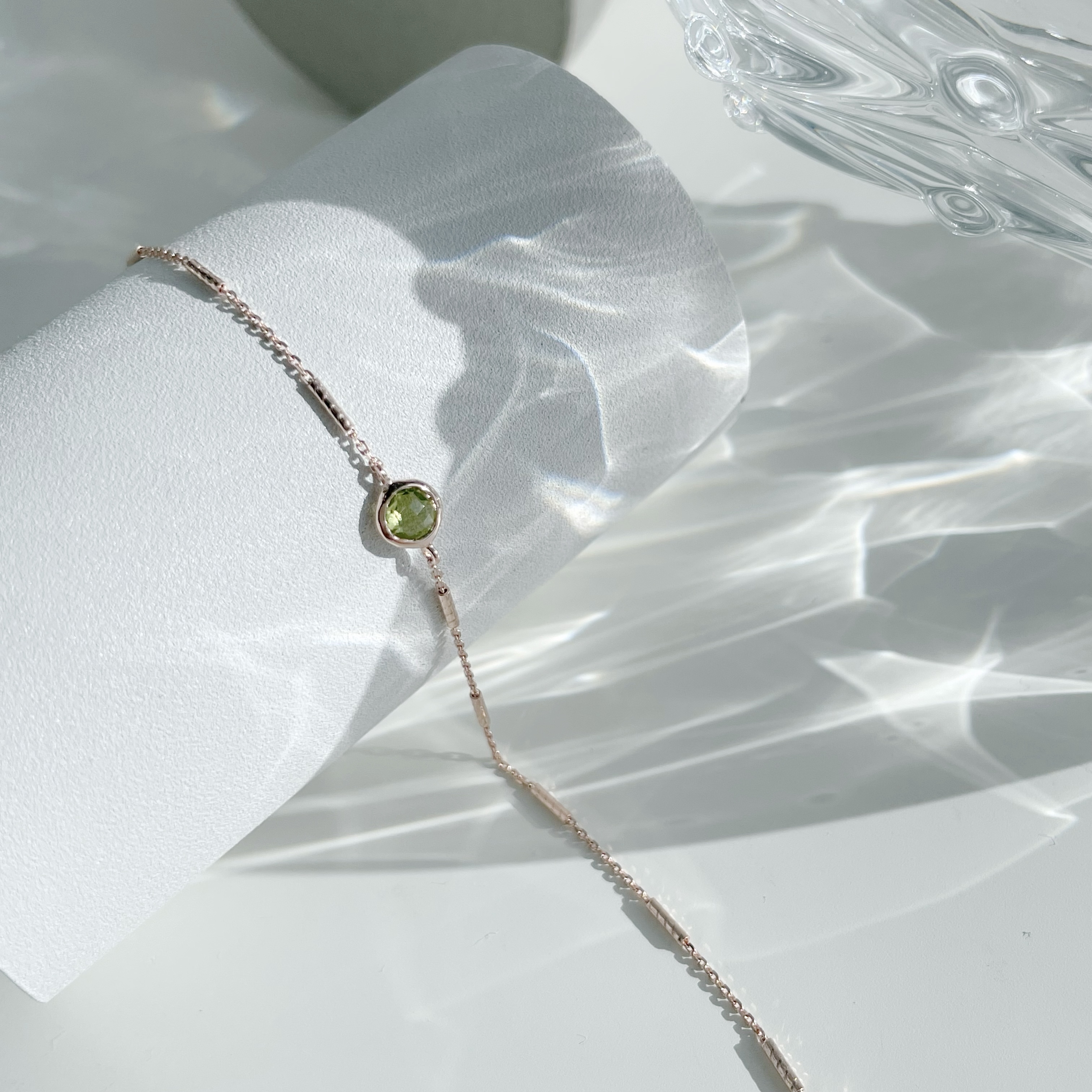 簡約小圓橄欖石beats手鍊