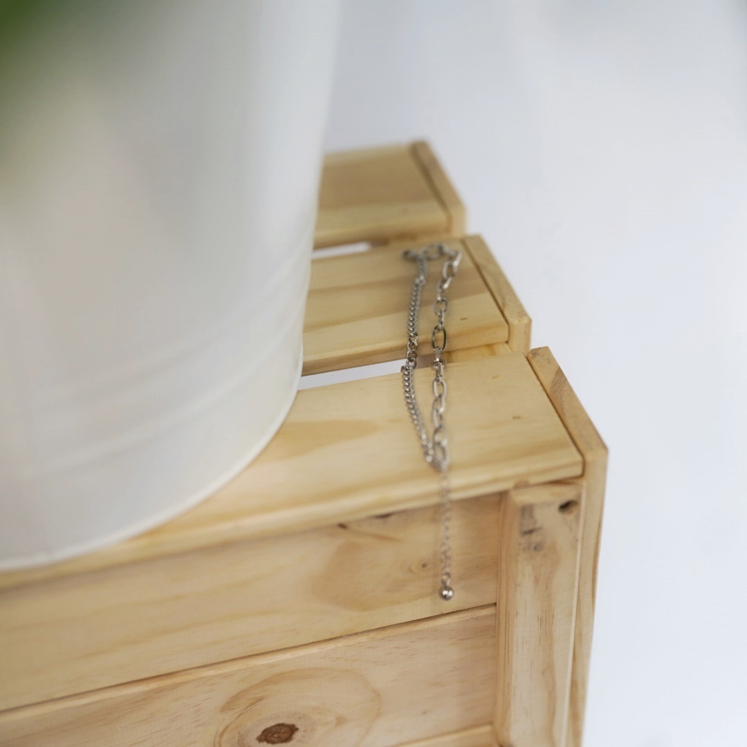 #現貨 (ACCB506) 鋼手鍊 鍊條雙層鍊