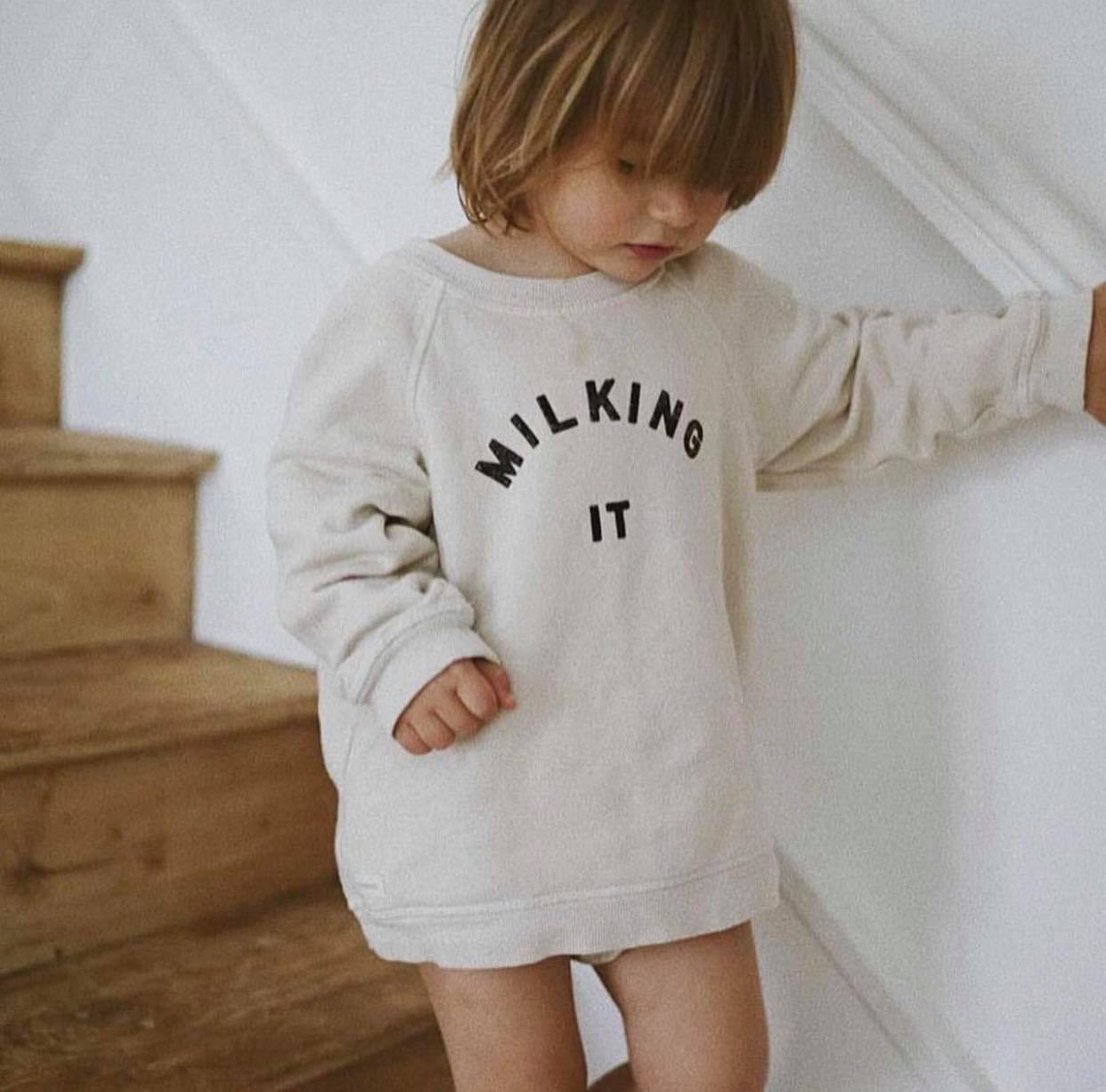 CLAUDE AND CO - Sweat Milking It Child 小孩款