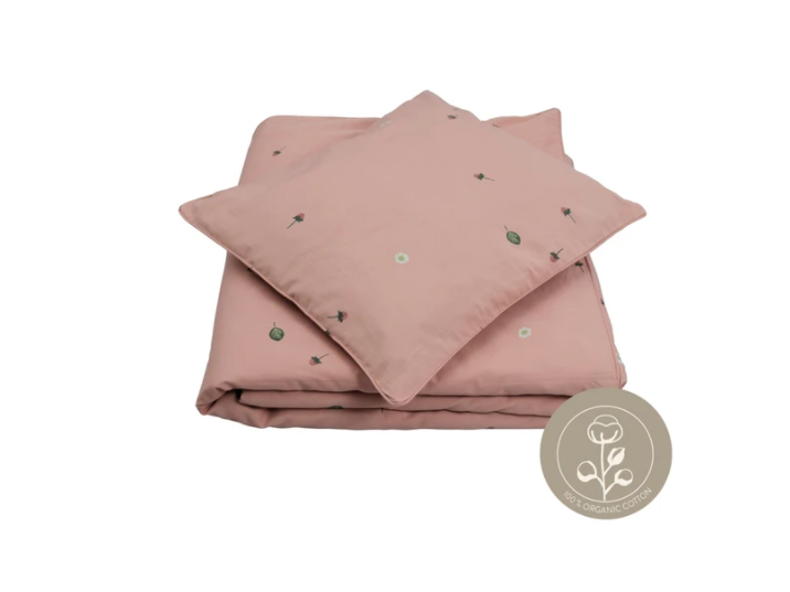 FABELAB 有機棉野莓寢具 被套+枕頭套  Wild Strawberry