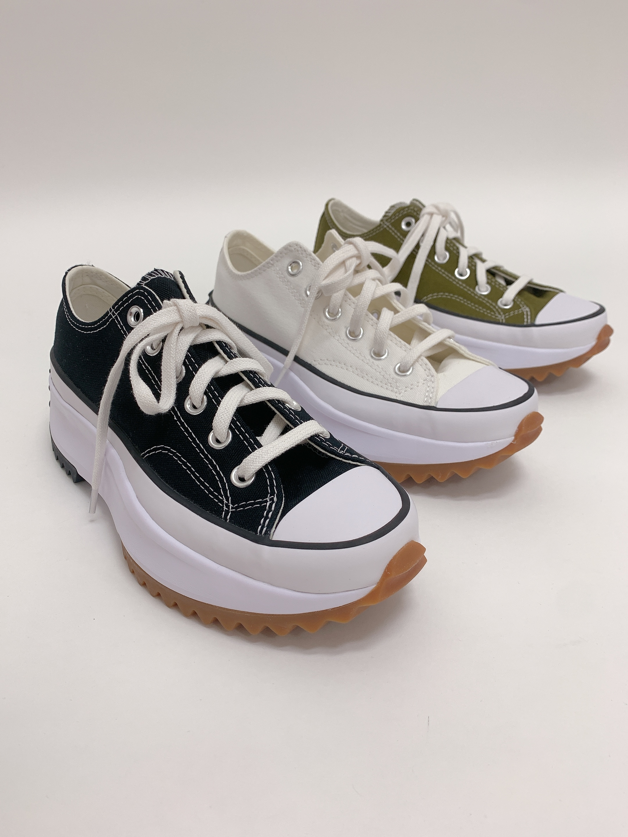 168816C CONVERSE RUN STAR HIKE LOW 帆布厚底低筒