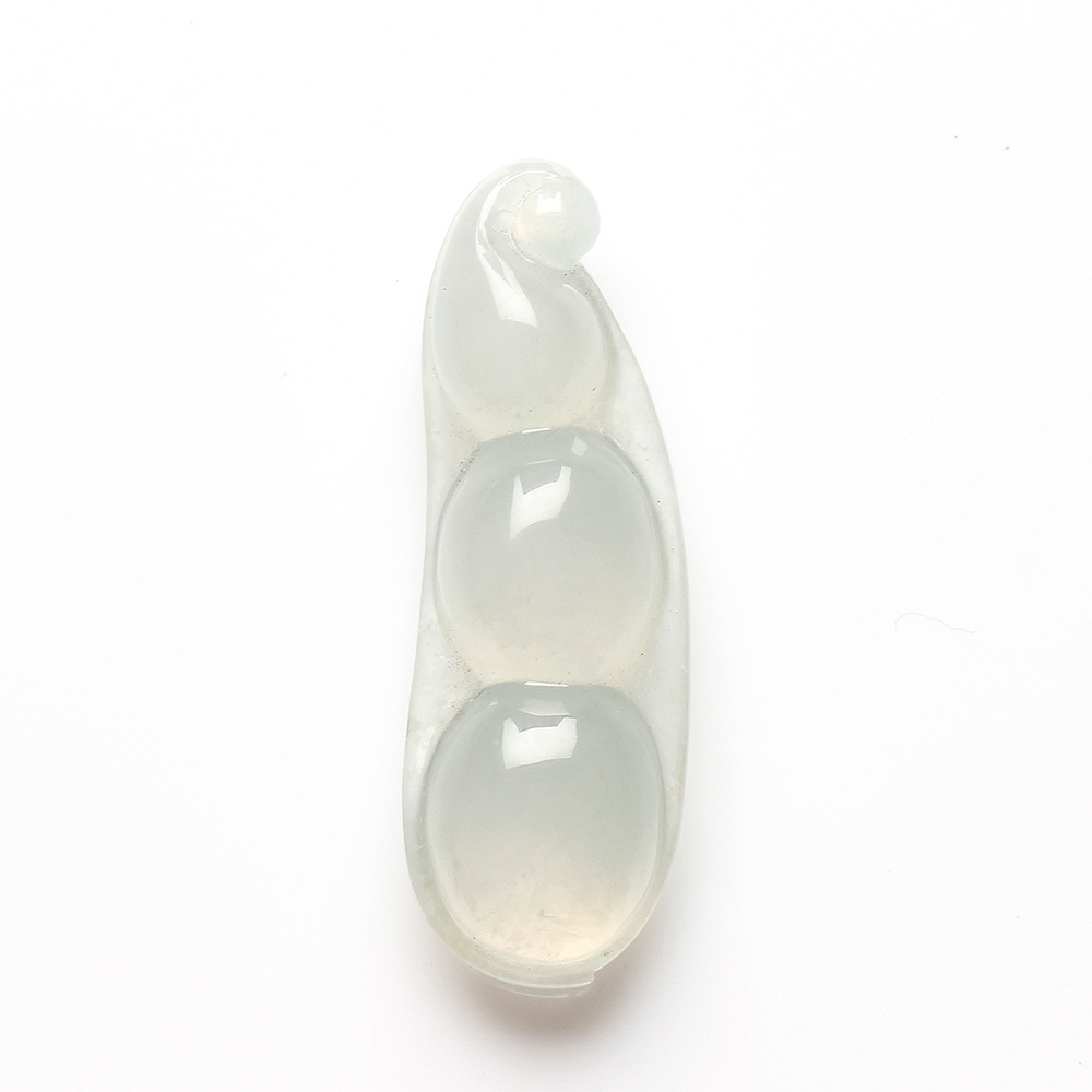 【雅紅珠寶】天然玻璃種白翡翠玉項鍊-豆蔻年華-N0101