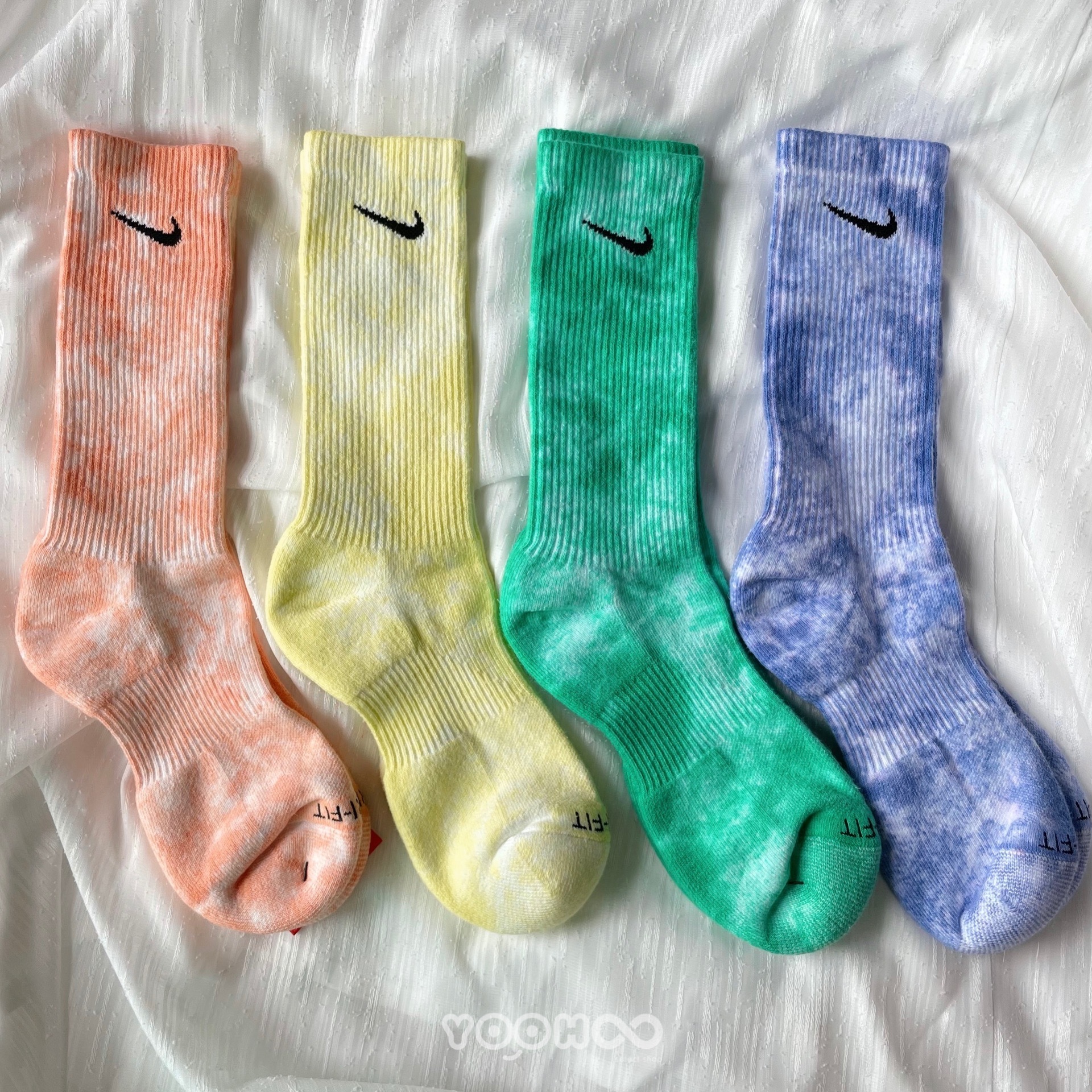 現貨┃兩雙一組 NIKE EVERYDAY PLUS CUSHIONED SOCKS 紮染 渲染 長襪