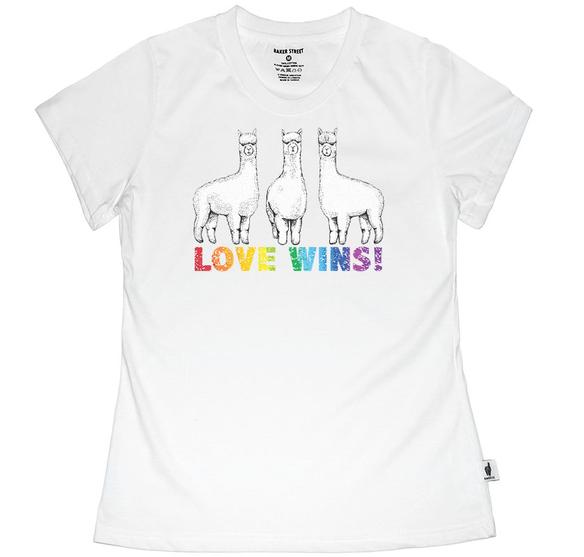 LOVE WINS: Triplets Alpaca三羊開泰 女版短袖T恤