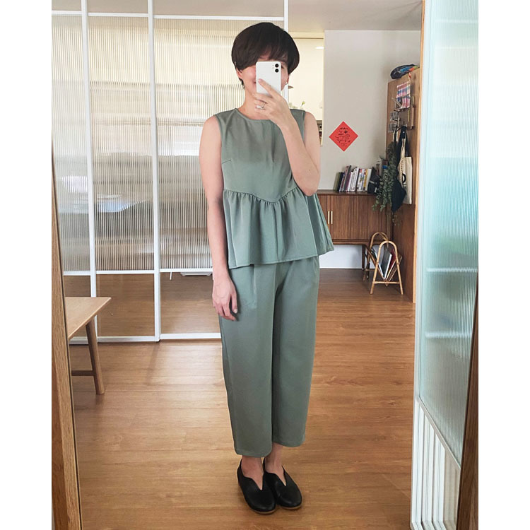 摩登風景無袖的任性上衣-露水