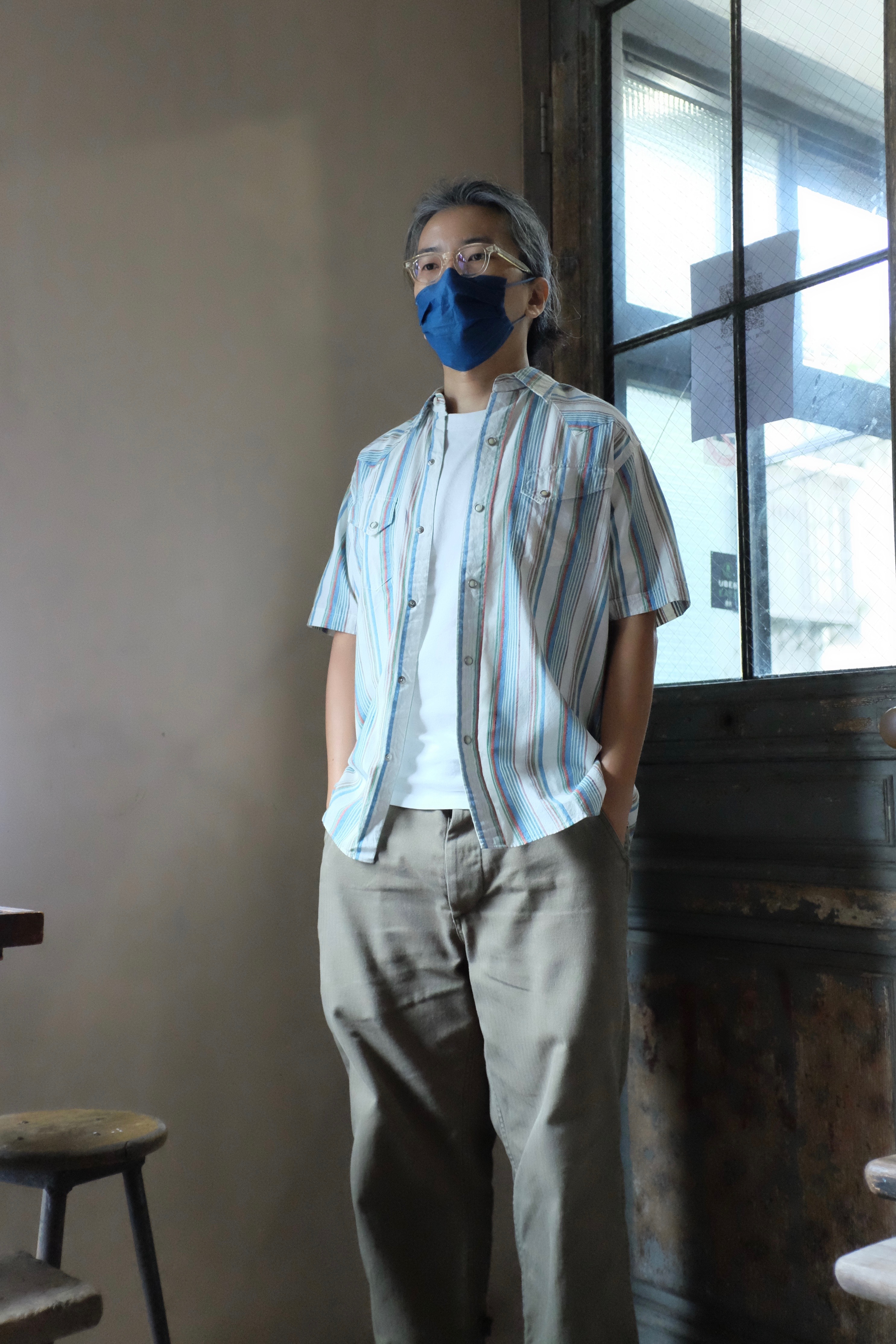 SUGAR CANE SUMMER Western Shirt / Country White