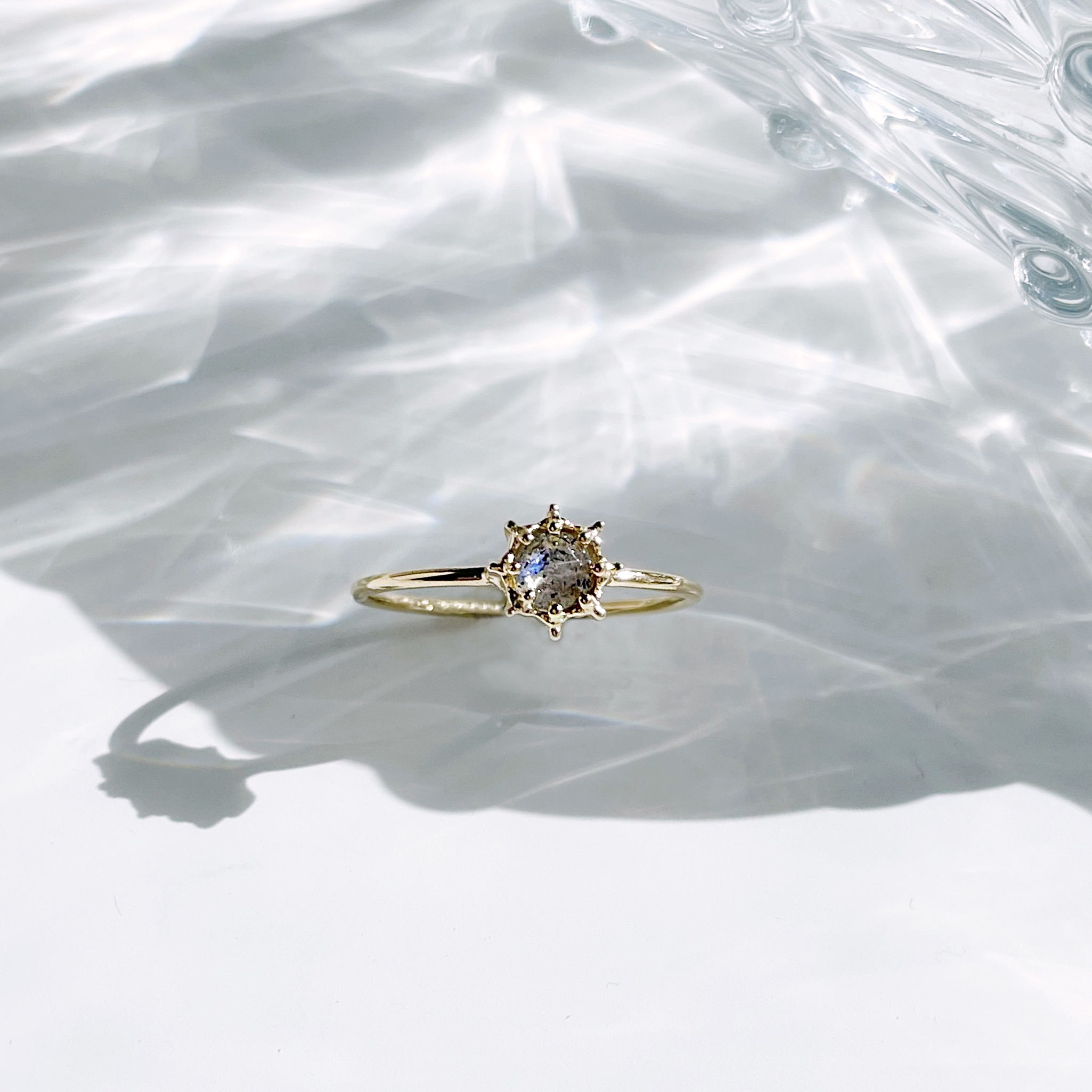 Sunshine拉長石細戒