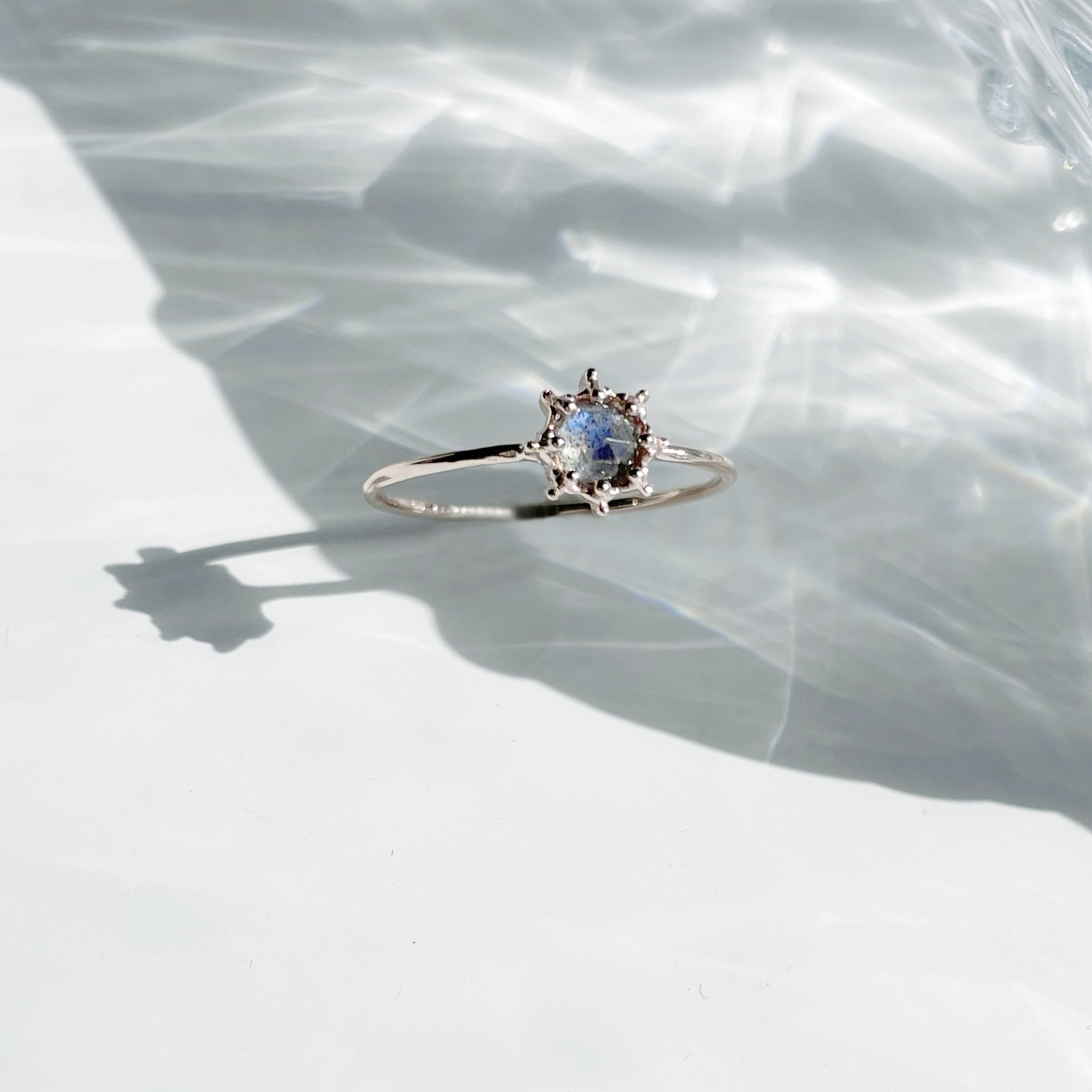 Sunshine拉長石細戒