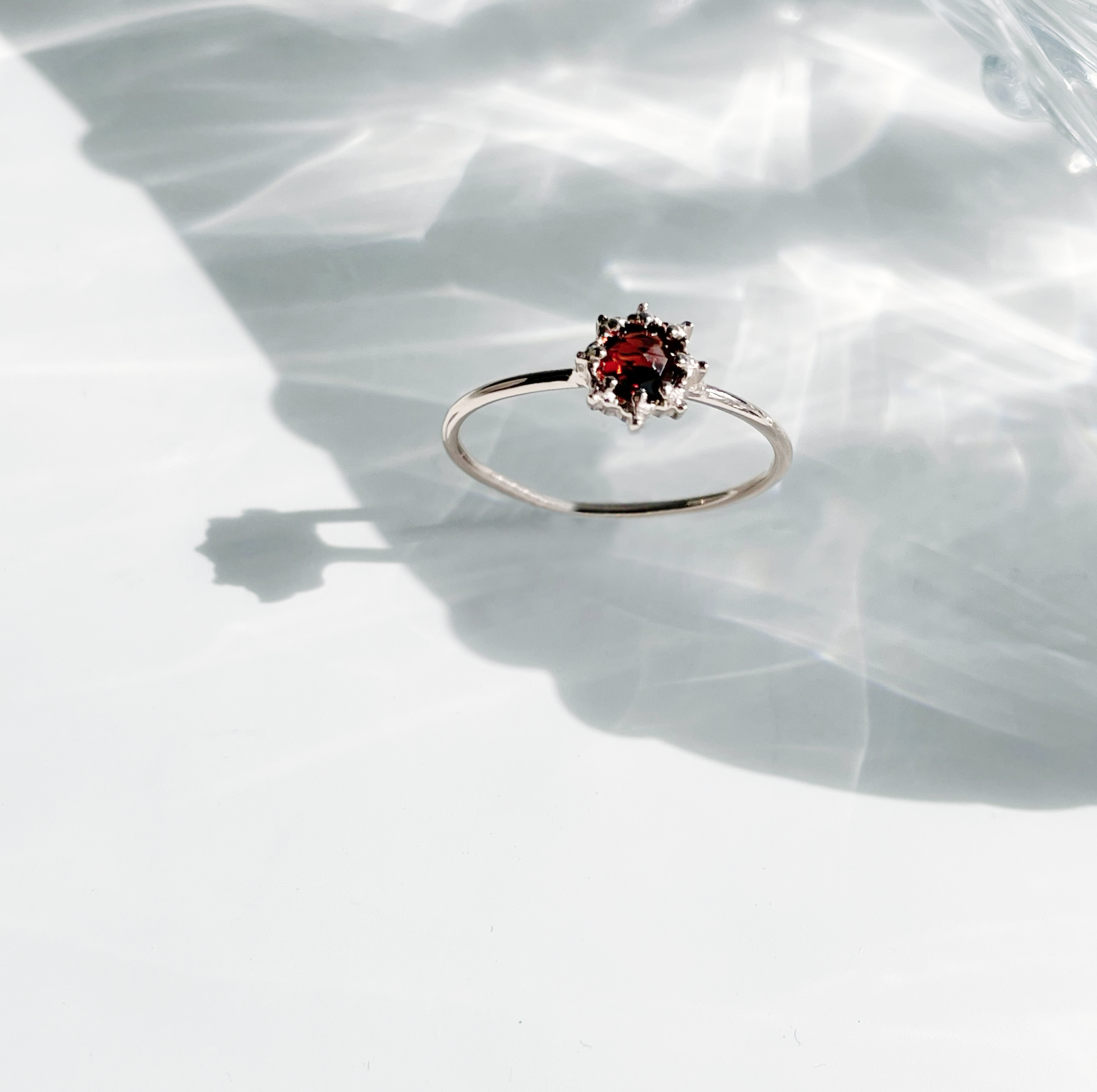 Sunshine石榴石細戒