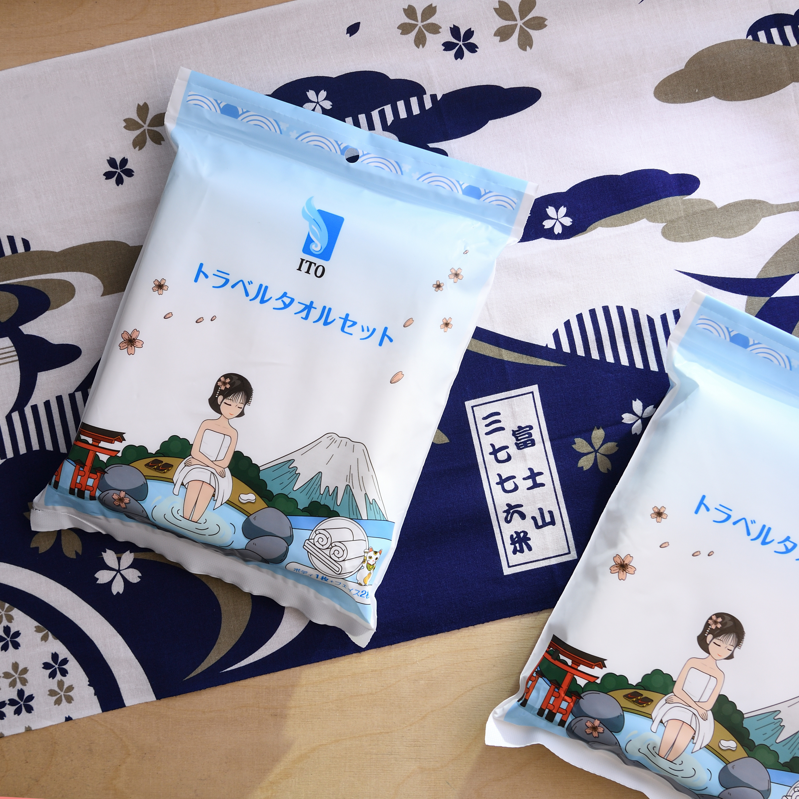 日本製 一次性 純棉吸水毛巾浴巾 | 潔面 | Staycation | 便攜毛巾套裝 | 一包三條 (逢星期日截單後14-21個工作天發貨)