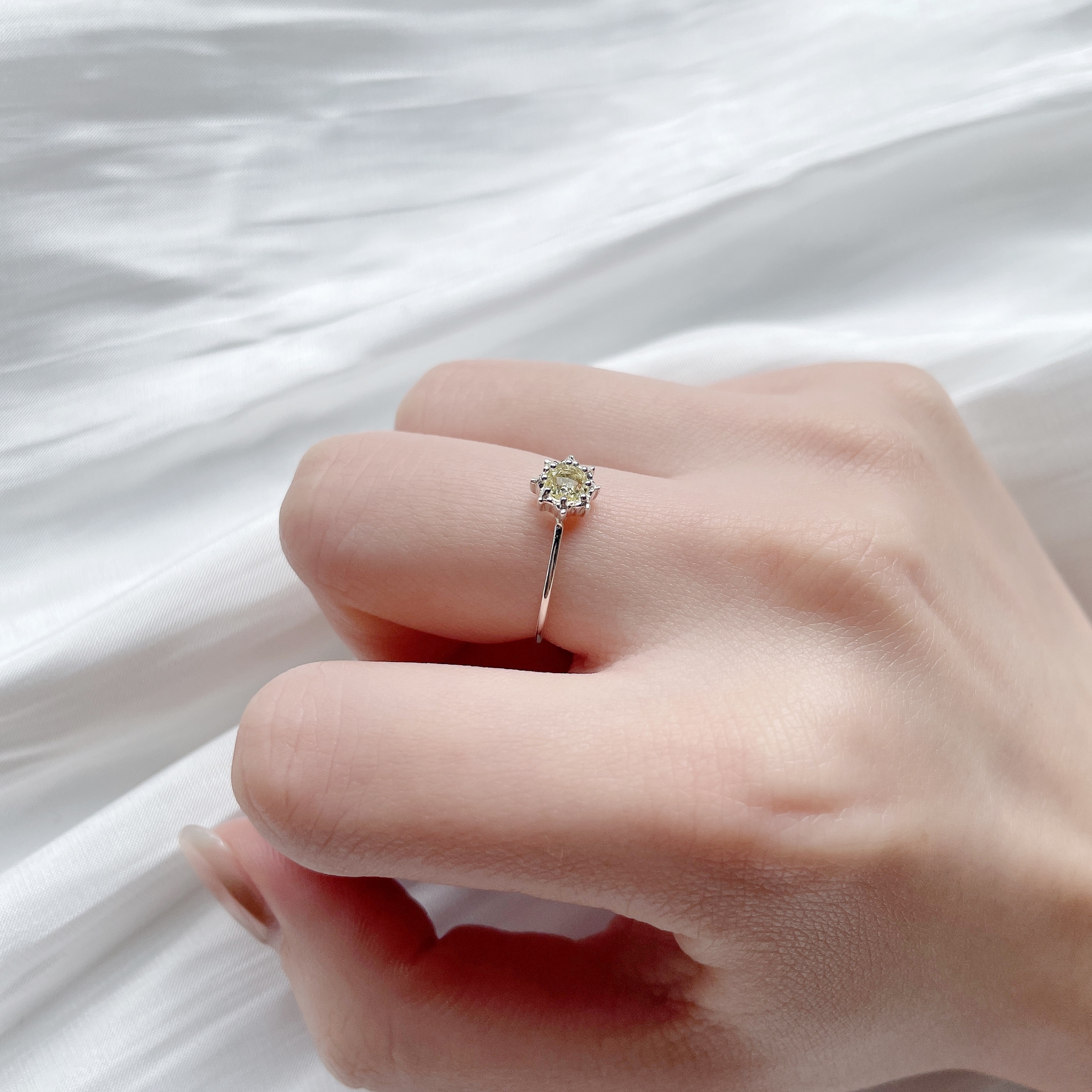 Sunshine檸檬晶細戒