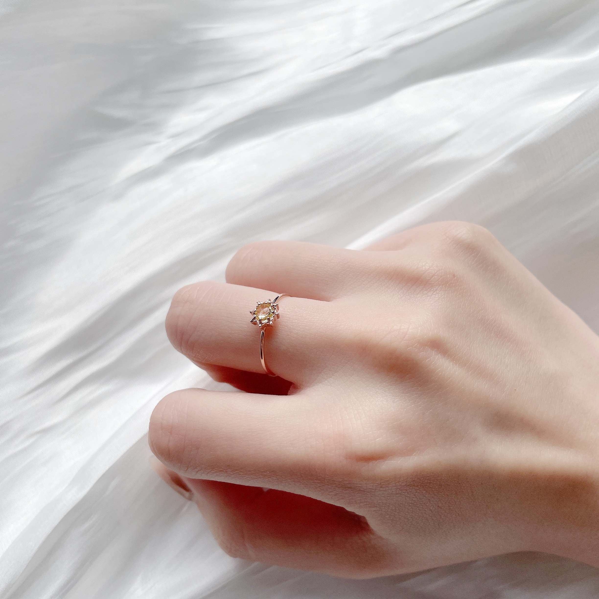 Sunshine檸檬晶細戒