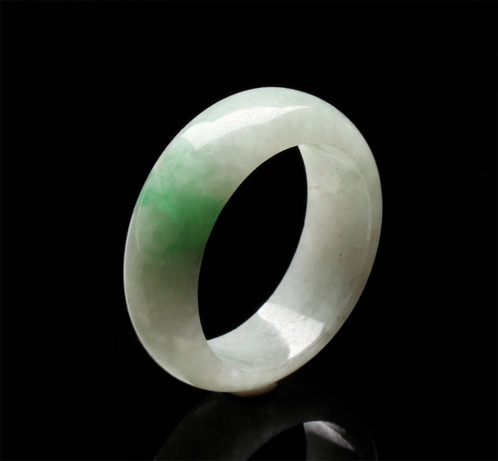 【雅紅珠寶】天然翡綠玉戒指-#12.5-娟好靜秀-R0056