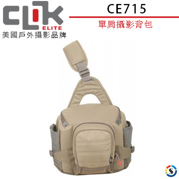 【CLIK ELITE】CE715 報導者Reporter  單肩攝影側背包 (黑/灰)