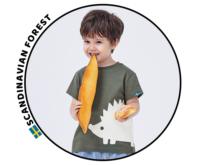 SCANDINAVIAN FOREST北歐小刺蝟童裝品牌 療癒森林動物 來自瑞典 風靡日本 MOZ瑞典駝鹿(麋鹿)的姊妹品牌