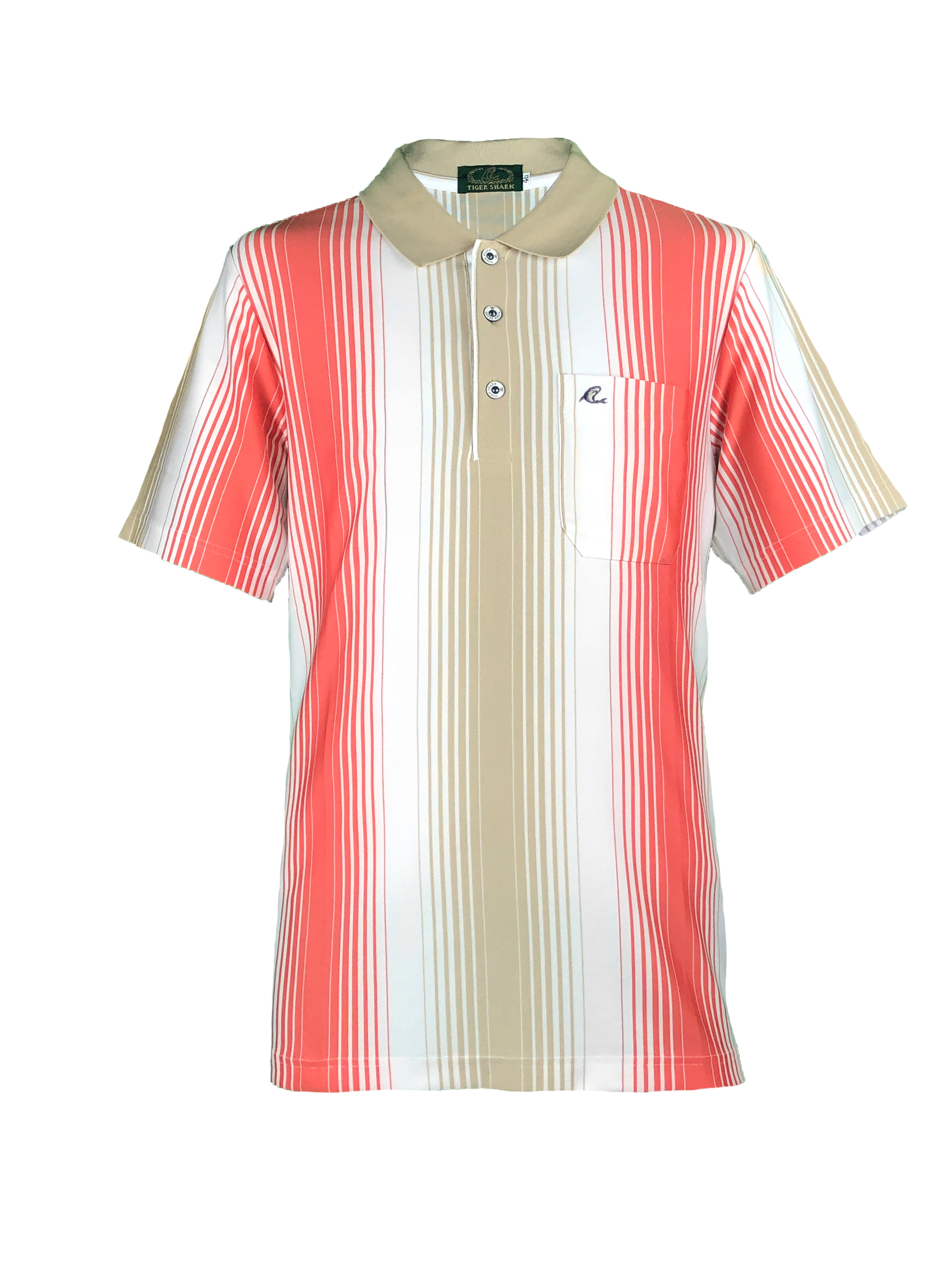 彈力排汗條紋POLO衫