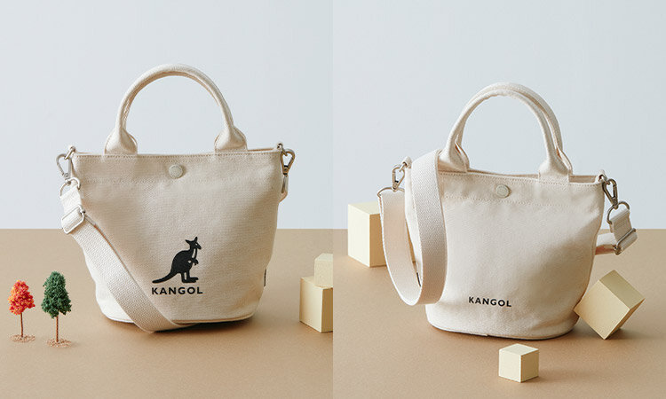 <韓國代購> KANGOL CANVAS OPEN BUCKET BAG