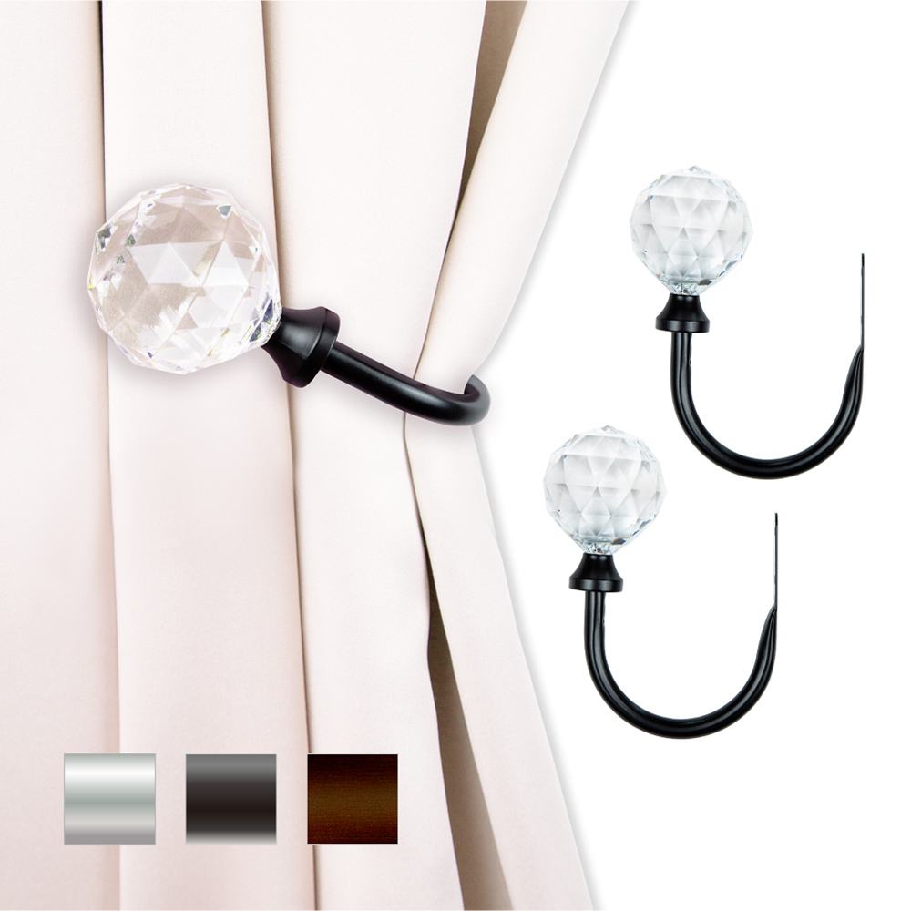 晶鑽璀璨│掛鉤│簾掛鉤│窗簾窗飾│3色│2入組