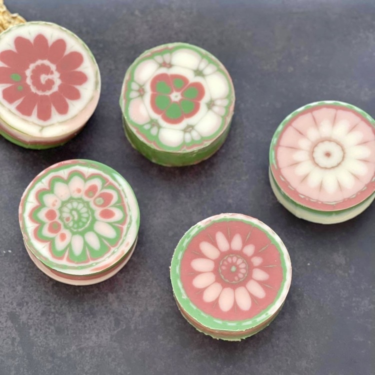 ☘️ 花好月圓 花磚皂