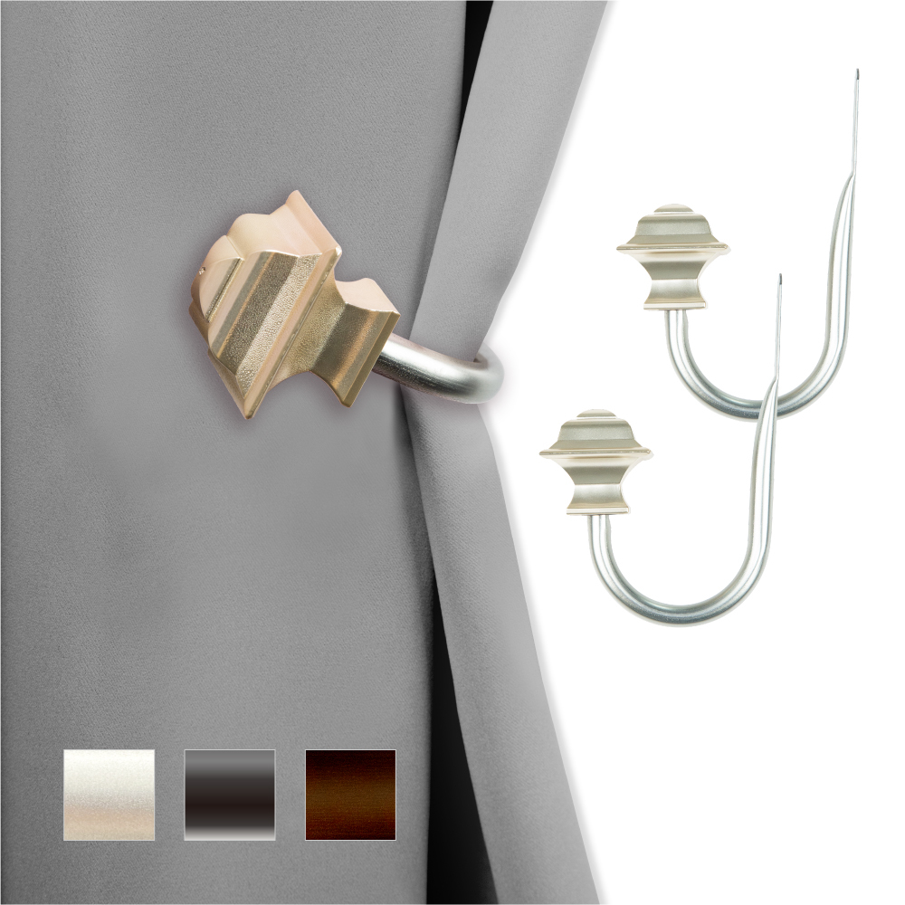 幾何變化│掛鉤│簾掛鉤│窗簾窗飾│3色│2入組