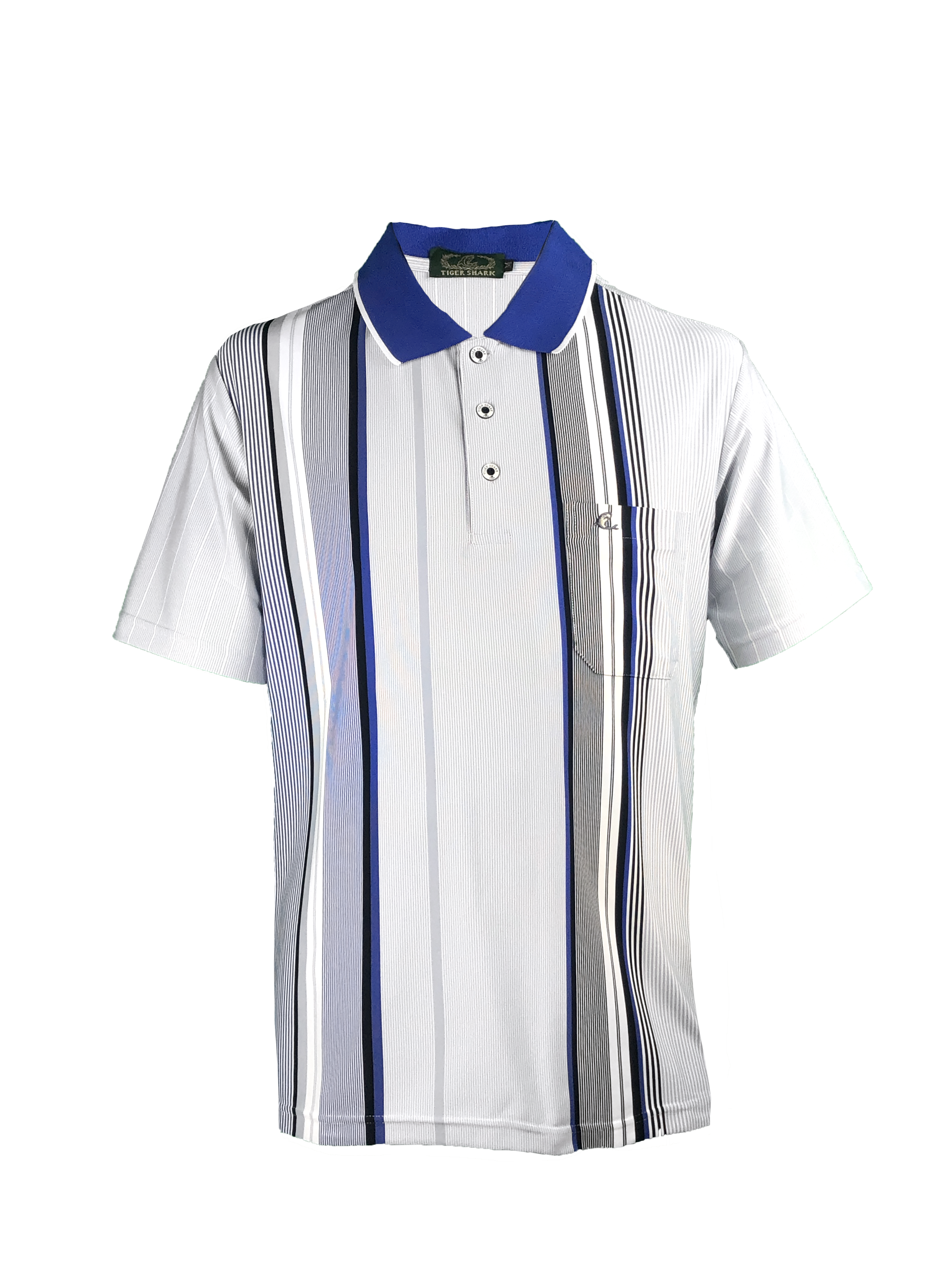 彈力排汗條紋POLO衫