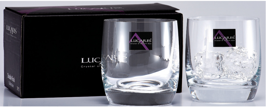 Lucaris Shanghai Series Large Whiskey Glass-395ml (2 in gift box set)