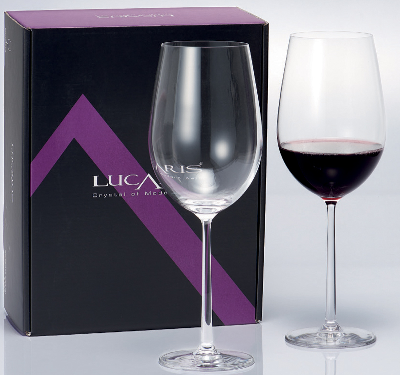 Lucaris Shanghai Series Bordeaux Red Wine Glass-755ml (2 pcs square gift box set)