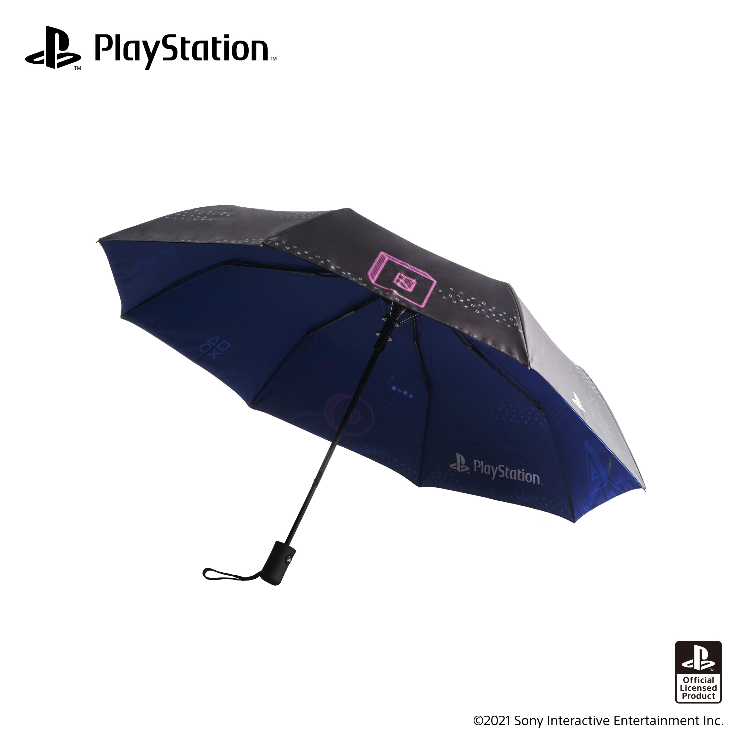 PlayStation 黑色雙變摺疊雨傘