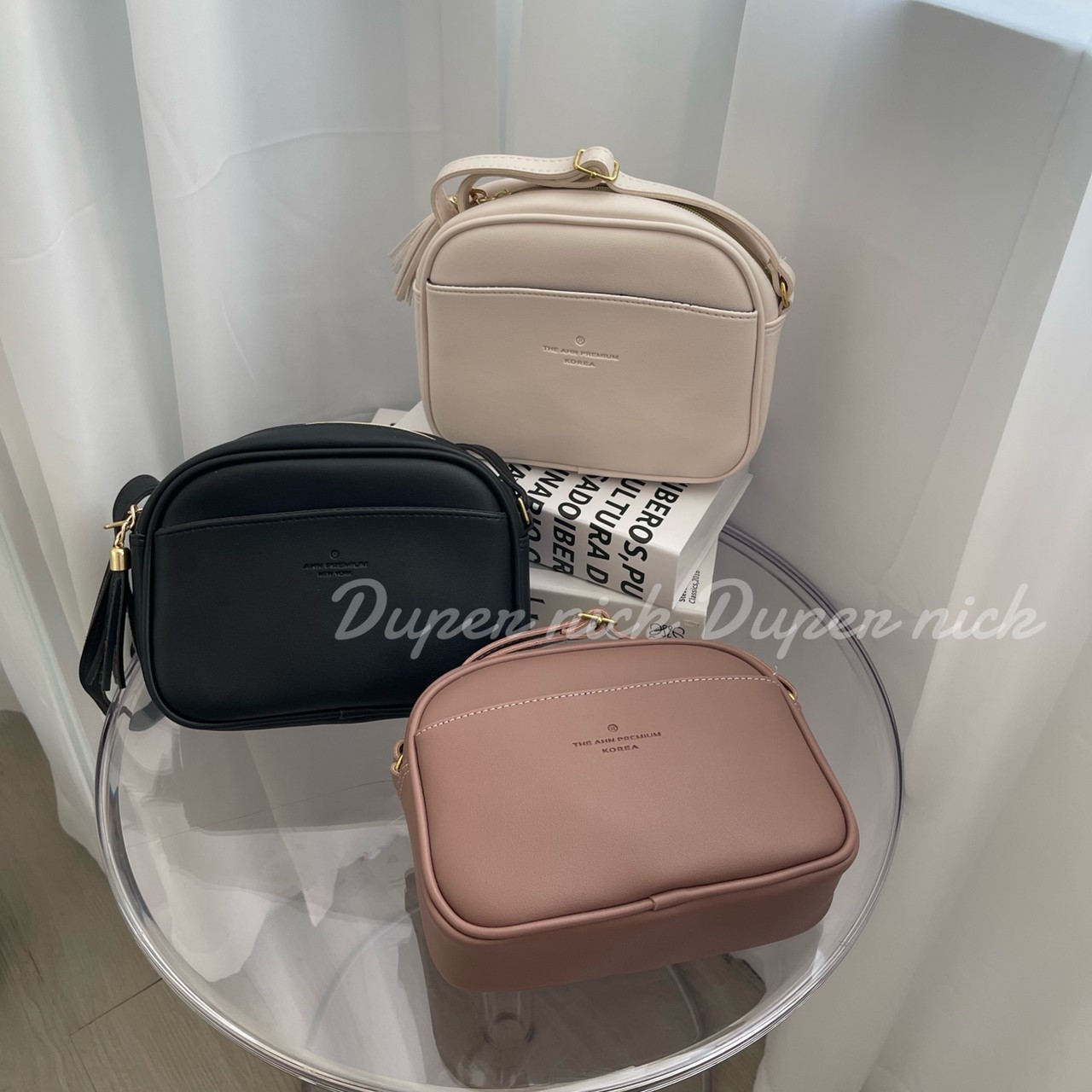 預購 正韓包 厚片吐司包  黑/白/粉/墨綠