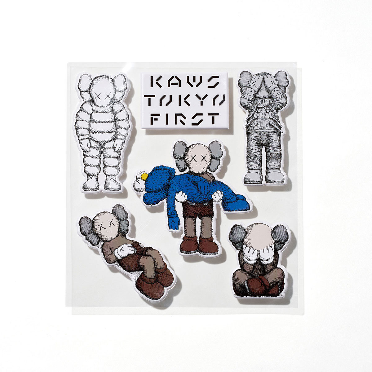 KAWS TOKYO FIRST 立體 泡棉 貼紙 一組 裝飾 小物 展覽 限定 現貨