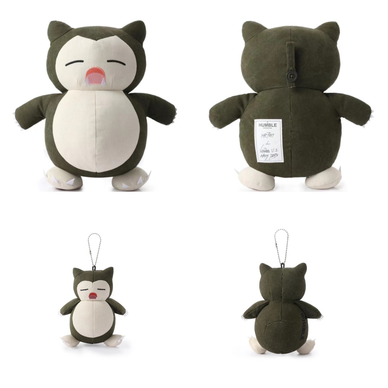 HUMBLE 軍布 手工縫製 卡比獸 吊飾 布偶