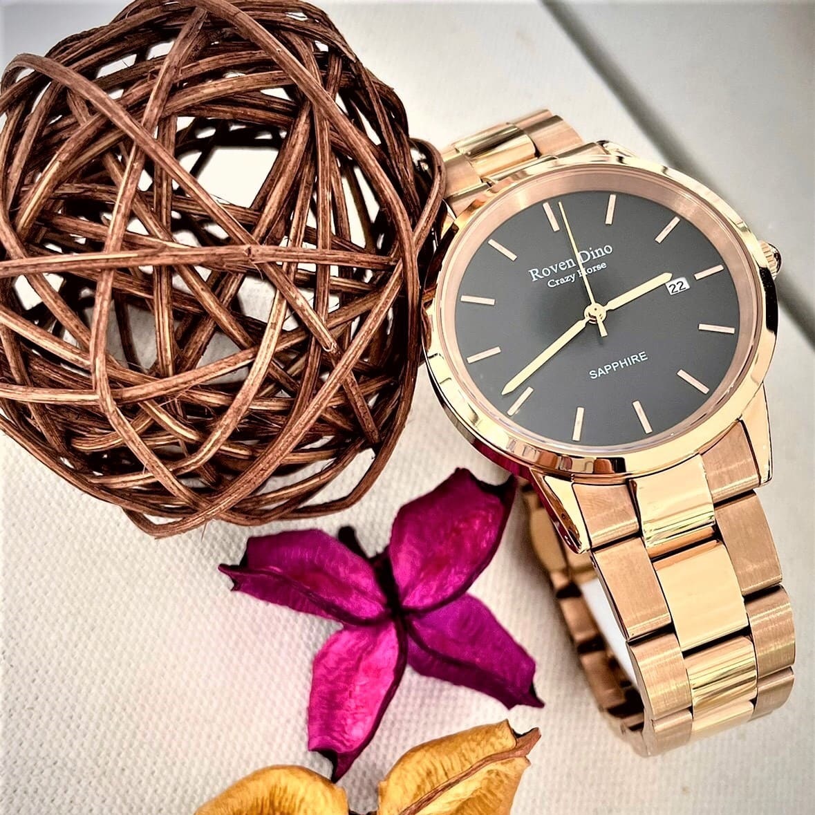 【Roven Dino羅梵迪諾】RD6085MRG (36mm) / RD6085LRG (28mm) 現代鐘錶