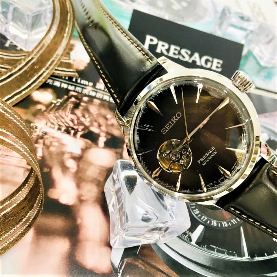 【SEIKO 精工】PRESAGE系列 調酒師開芯機械腕錶 4R38-01N0R (40.5mm) 現代鐘錶